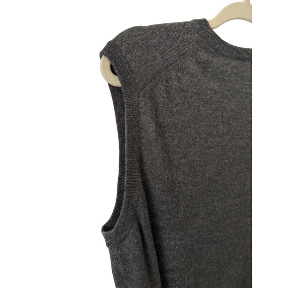 Peter Millar 100% Italian Merino Wool Sweater Vest Men's Large Charcoal Gray - Picture 5 of 12